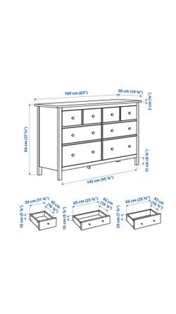 Hemnes dresser size discount