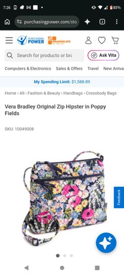 Vera Bradley Original Zip Hipster Crossbody Bag
