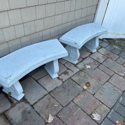 2 Concrete Benches