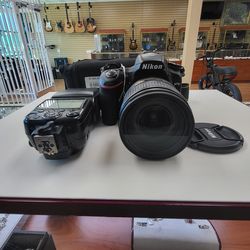 NIKON D750 CAMERA LENS, AND FLASH ATTACHMENT