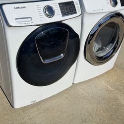 Front load Samsung washer and dryer electric  high efficiency working perfectly  