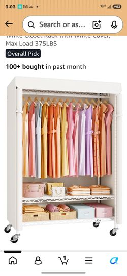 Clothes rack with cover