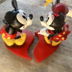 Small Minnie And Mickey Mouse Figure Vintage