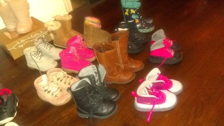 Baby shoes 5c-7c over 40 pair...winter spring summer and fall!!