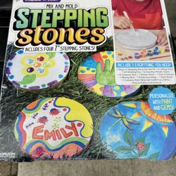 Open Box Mix and Mold Stepping Stone  by made by me! Has Three 7” stepping stones/ See Description