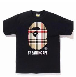 Bape shirt Burberry size small