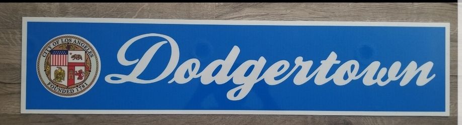 DODGERTOWN L.A City Reflective Street Sign