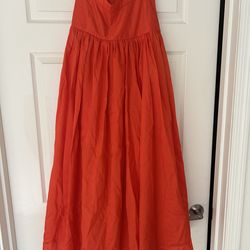 XS Hutch Tangerine Long Skirt - Anthropologie