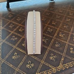 14K W Gold VVS D/E Color Round Diamond Tennis Bracelet 7 Inches 10Ct Lab Diamonds 