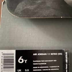 Used Once… Big Kids Shoes Size 6 
