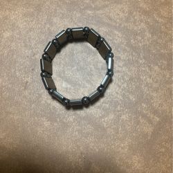 Black silver metal bracelet Adjustable