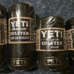 YETI Rambler Colster Slim Can Insulator. (Two Slim Cans. Two Regular Cans)