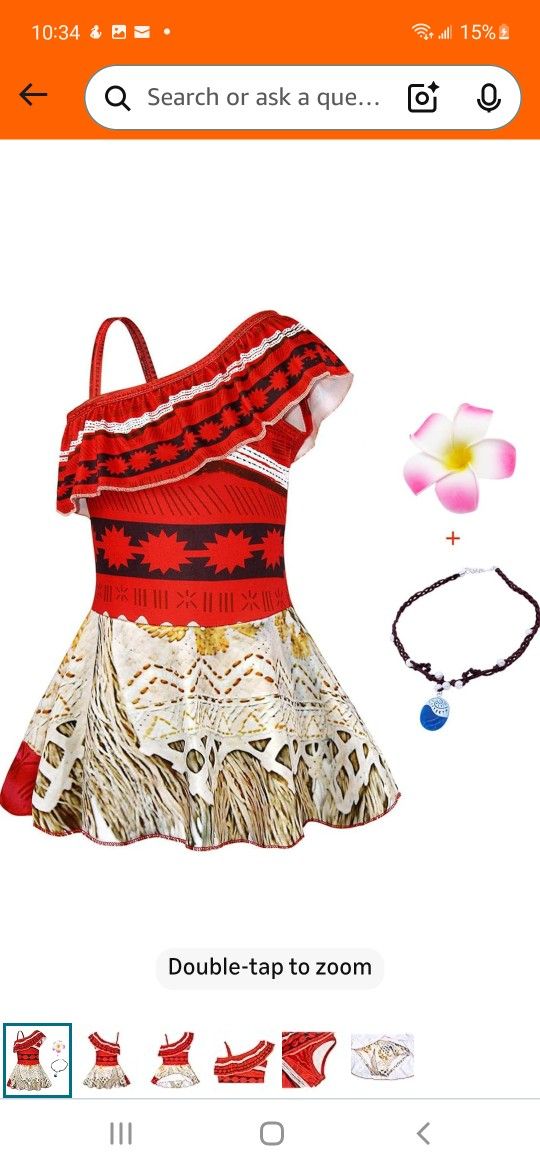 COTRIO Bathing Suit Girls Swimsuits Two-Pieces Bikini Swimming Suit Tankini Swimwear for Birthday Party , size 130 (7-8 Y)