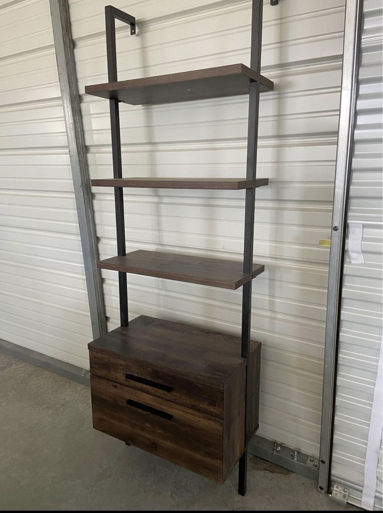 Modern Shelves With Cabinet 