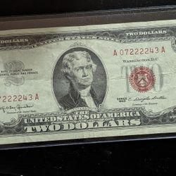 Very Fine 1963 $2 Red Seal- ($20)