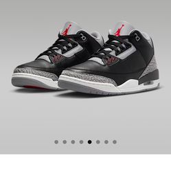 New In Box Authentic Nike Air Jordan Retro 3 Black Cement 2024 Size 12