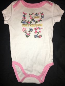 6-9 month juicy couture onesie