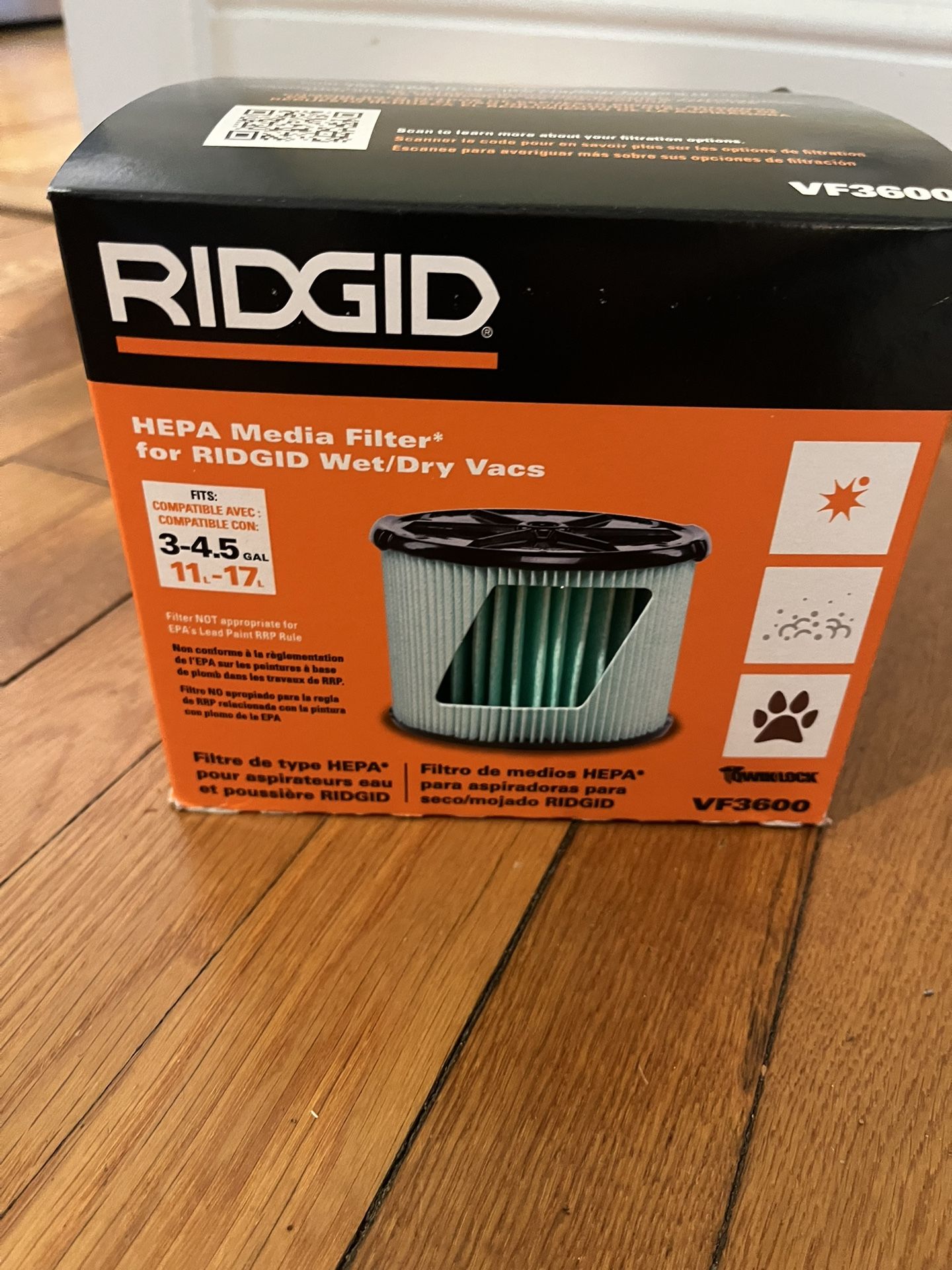 Ridges Replacement Filter For Shop Vac