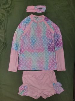 Grace Karin Girls Mermaid Swimsuit Set