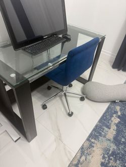 Glass desk