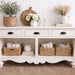 Large Cream Farmhouse Sideboard Buffet/coffee station