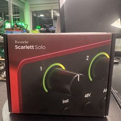 Focusrite Scarlett Solo 4th Gen in box