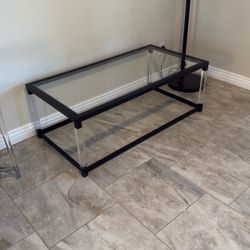 Glass And Acrylic Coffee Tables (2) 