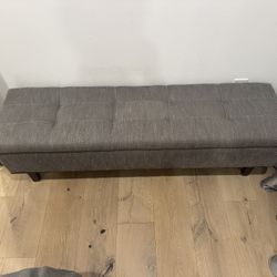 Grey bench