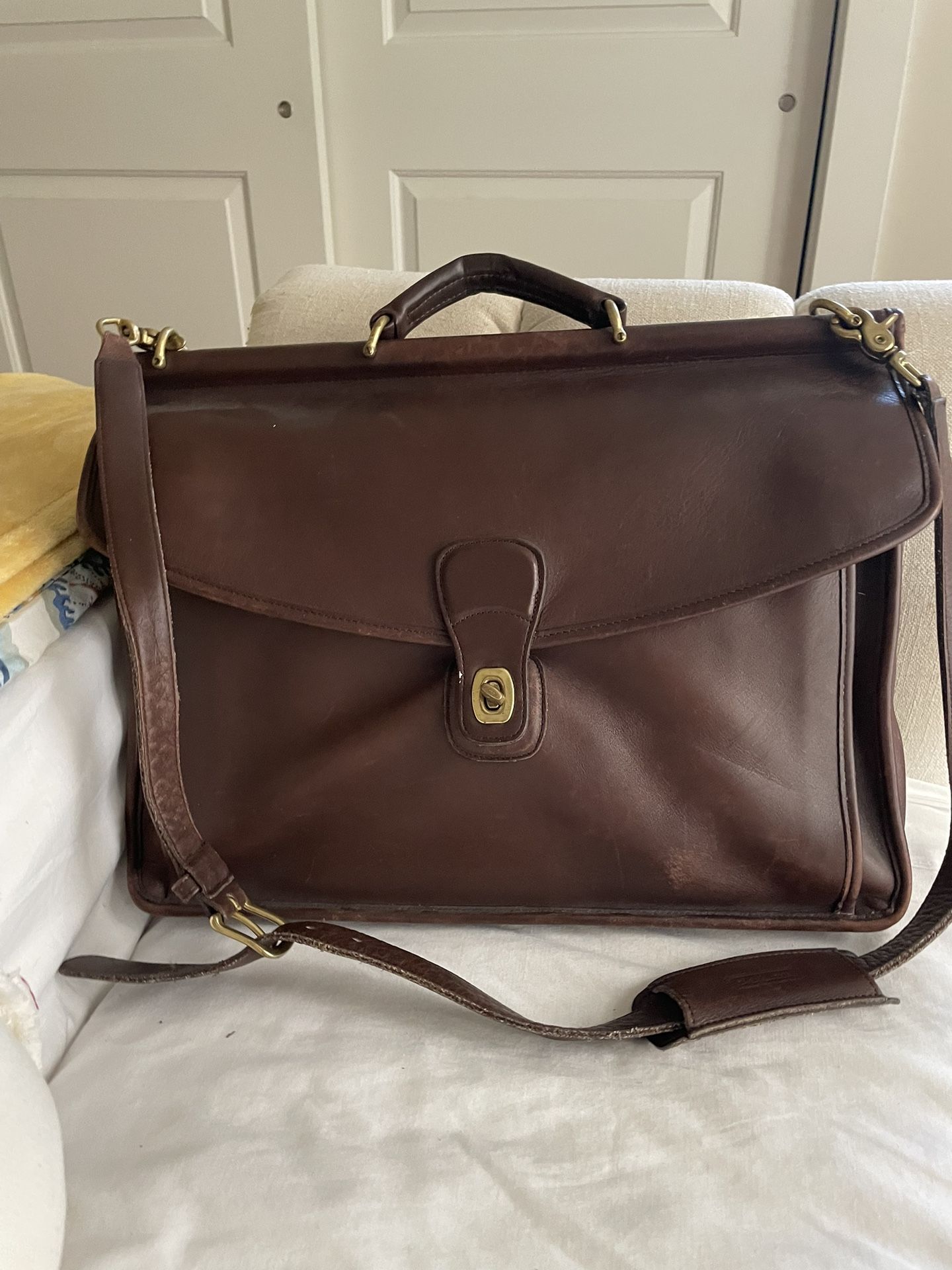 Coach Leather Vintage Brown Messenger Bag