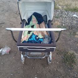 Old baby stroller