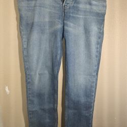 Hollister Mid Wash Blue Slim Straight Leg Jeans