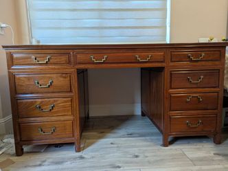 Cherry Wood Executive Desk from 90s  *like new condition*