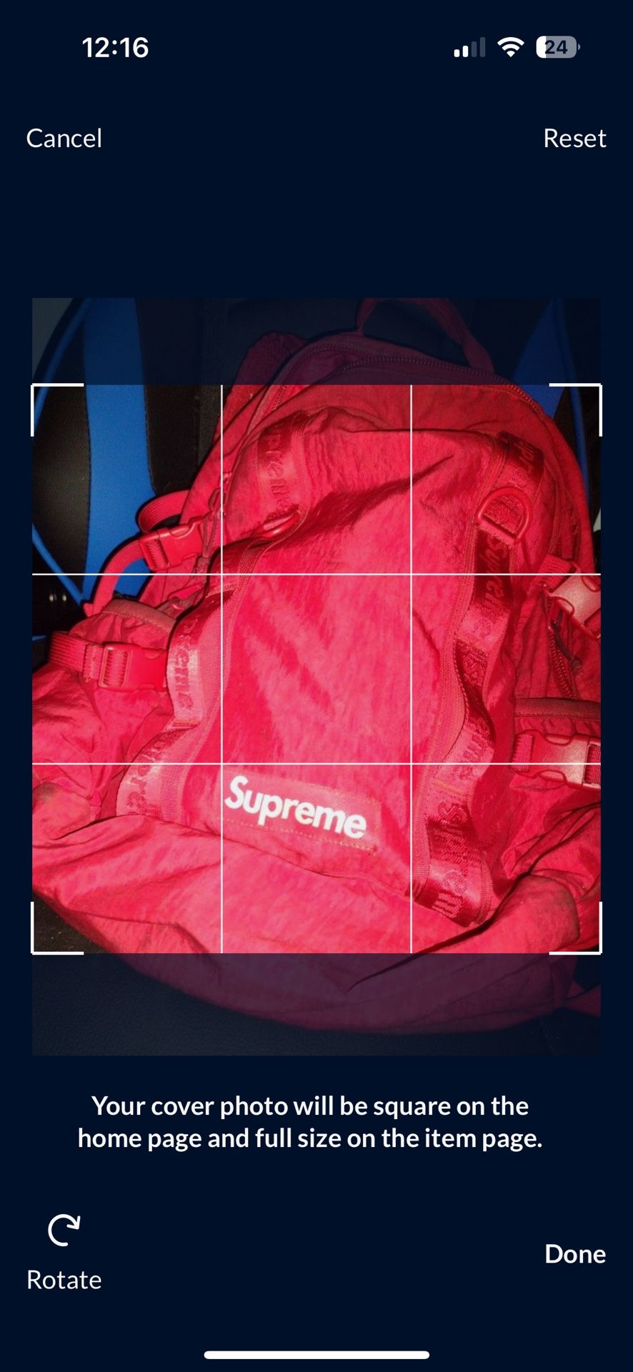 Red Supreme Backpack