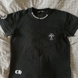 Chrome Hearts T-Shirt | Size M | Black with White Print