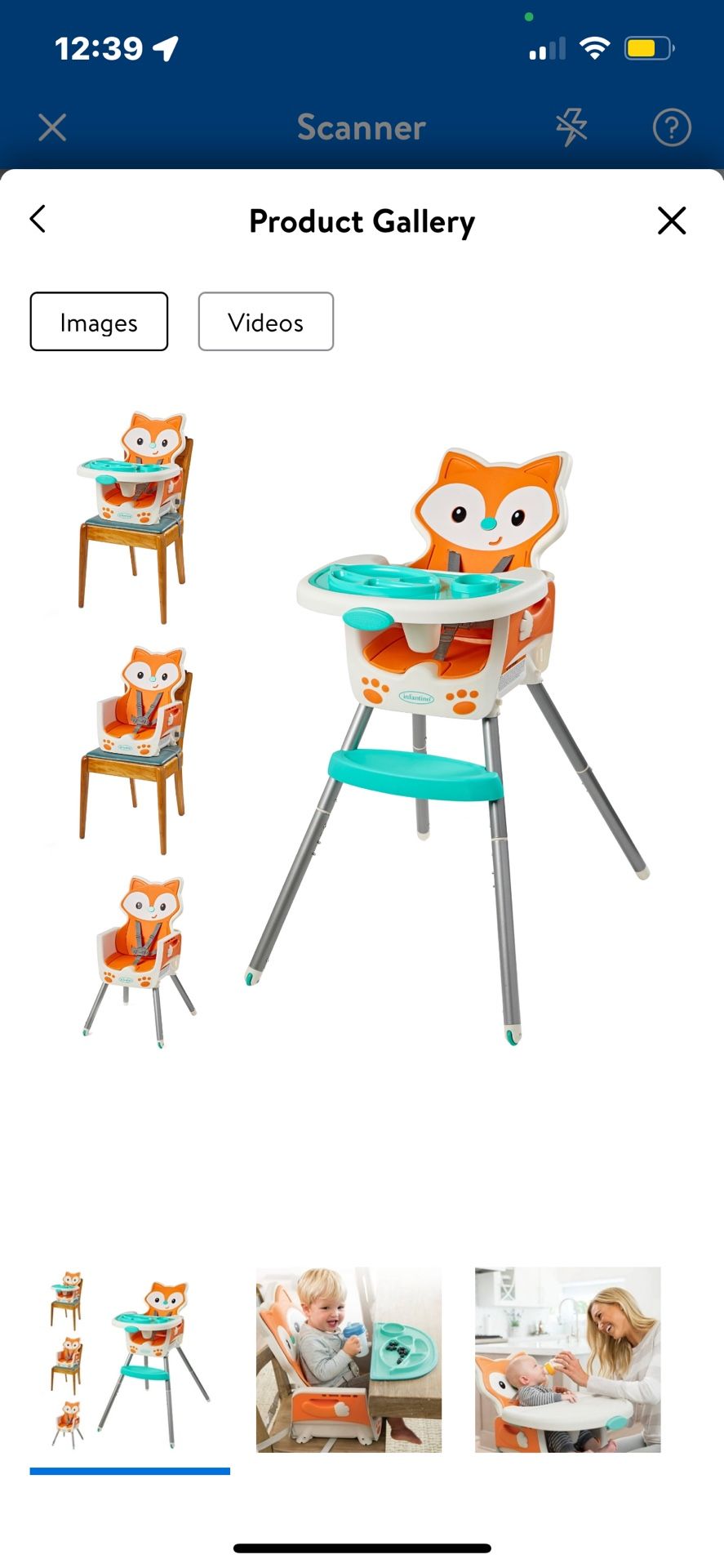 Baby High Chair Kids High Chair Booster Seat Toddler Seat