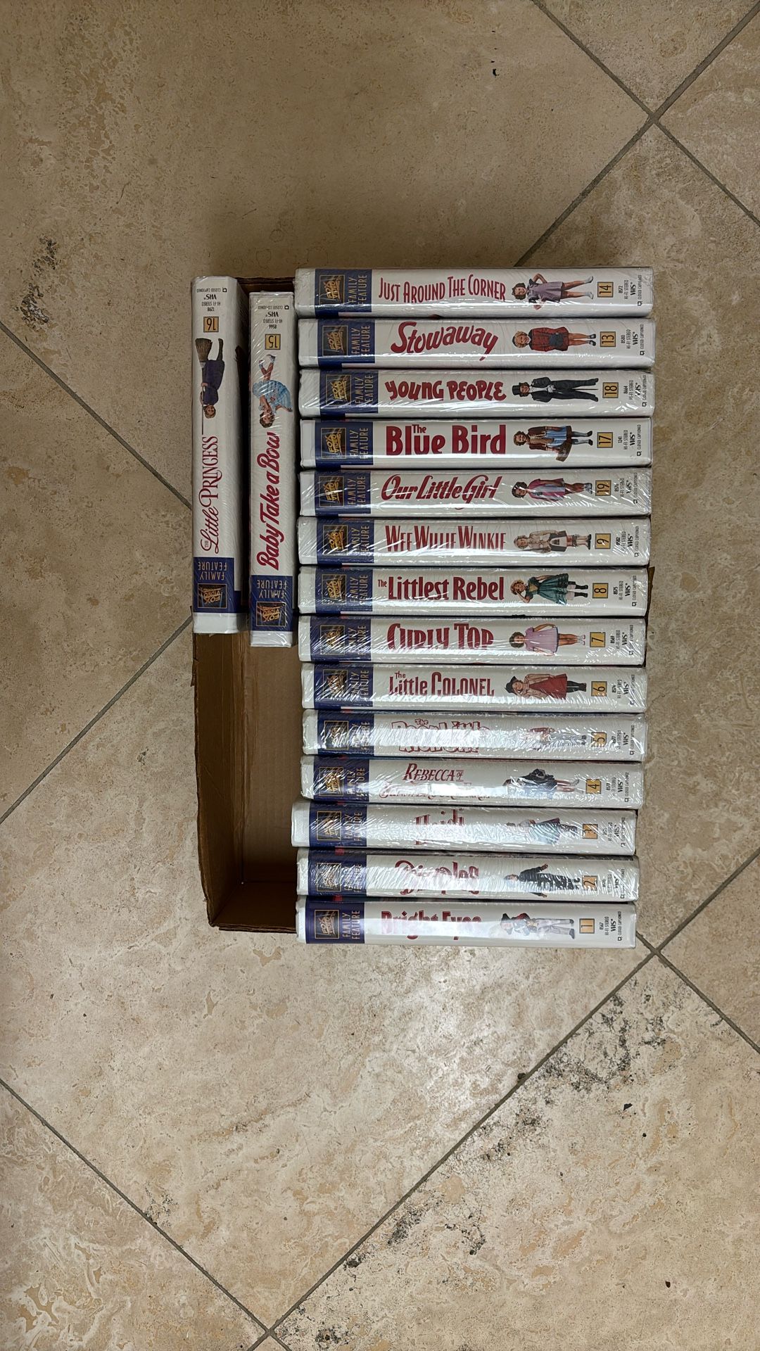 VHS Shirley Temple #1-16