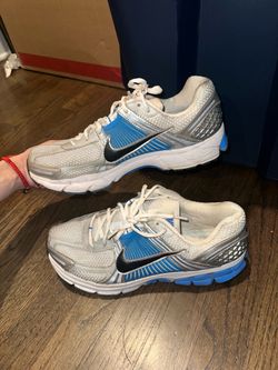 Nike Running Sneakers White Blue Silver Size 10