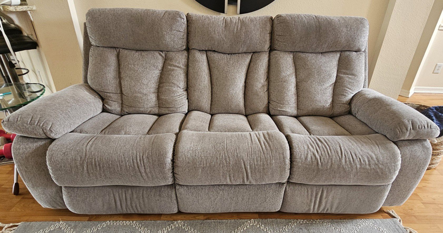 Gray Recliner Sofa from ASHLEY Furniture 