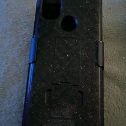 Black Alliber Motorola Moto G Power 2022 Holster Clip Kickstand Case