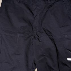 New W/Tags Mens Fedex 38L Dark Blue Uniform Shorts Reflective Strips. Four Pockets FD28042 105  By Stan Herman VF Imaginewear. 65% polyester, 35% cott