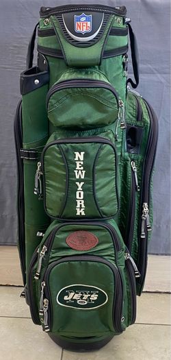 Wilson NFL New York Jets Cart Golf Bag Green 14-Way Divider Used