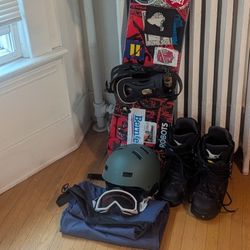 Rome Snowboard With Boots, Bindings And Other Accessories 