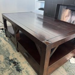 Coffee table Dovetailed With 4 Drawers 