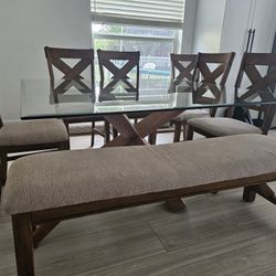 Ashley Dining Chairs & Bench