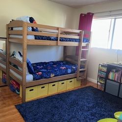 Light Wood Bunk Beds 