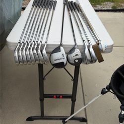 Beginner Budget Value Lefty Complete Mens Golf Club Set Mixed Brands