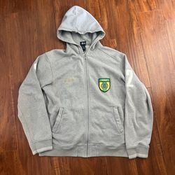 Stussy Zip Hoodie Grey - Sweater Jacket Zip Up Size Large L