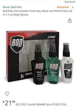 BOD Man 3 Pack Body Spray