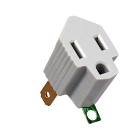 3 Prong to 2 Prong AC Adapter Power Plug