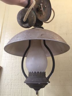 Antique nautical hanging light/ lamp